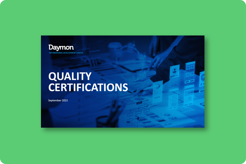 QA & Sustainability – Quality Certifications