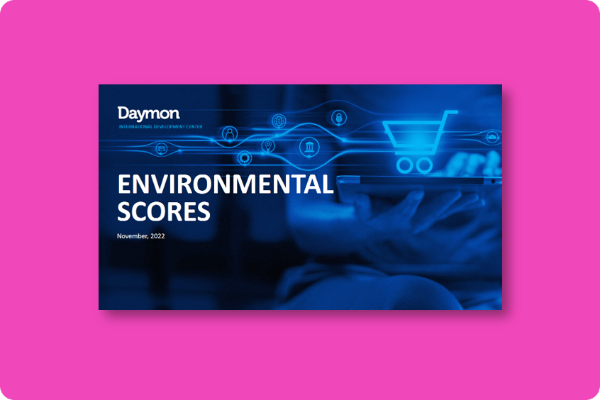 QA & Sustainability –  Environmental Scores